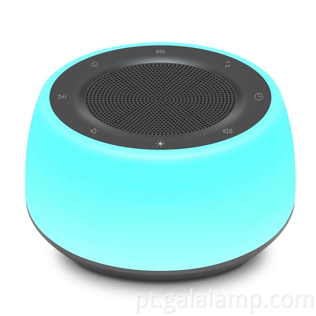 Monitor de sono de ruído, música embutida, luz noturna cronometrada, máquina de ruído